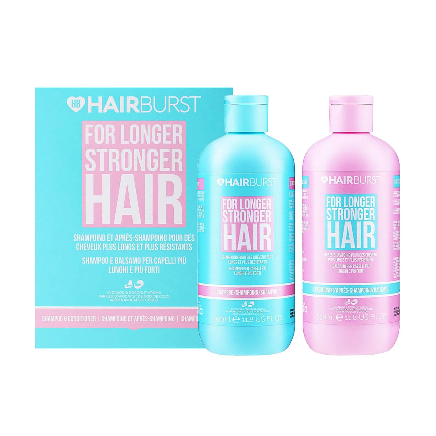 Набір для волосся Hairburst For Longer Stronger Hair (шампунь, 350 мл + кондиціонер, 350 мл)